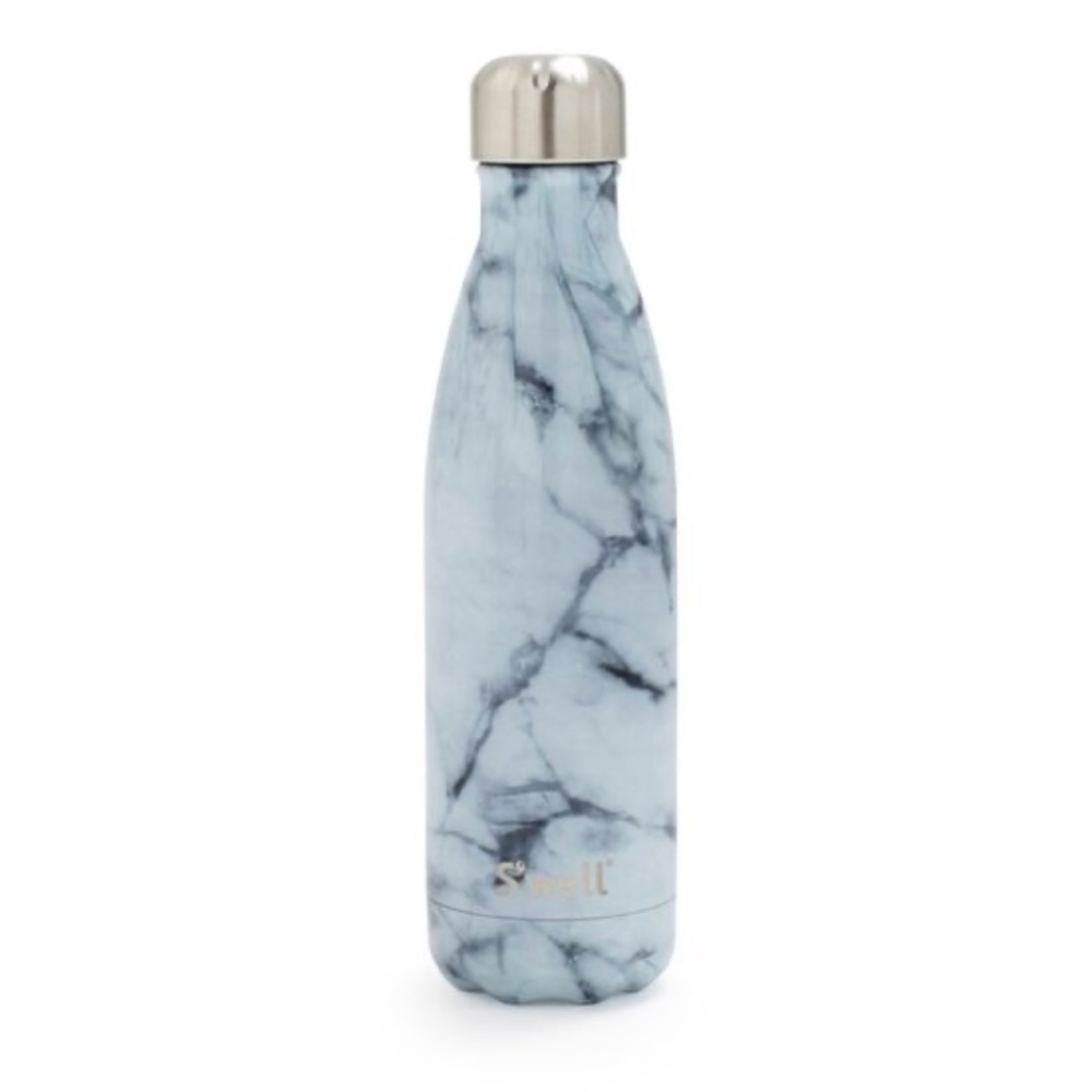 S’well white/gray/blue marble 17oz water bottle